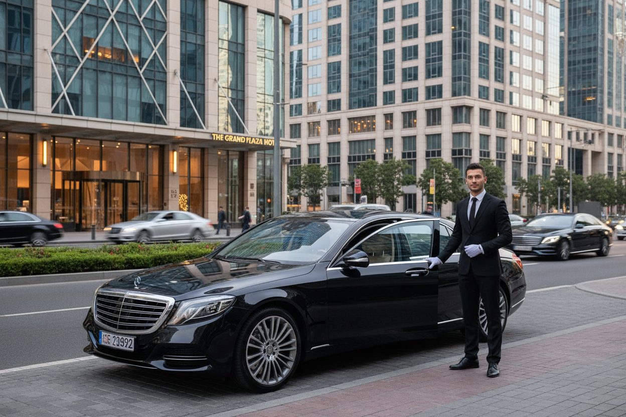 chauffeur vtc luxe, voiture mercedes 